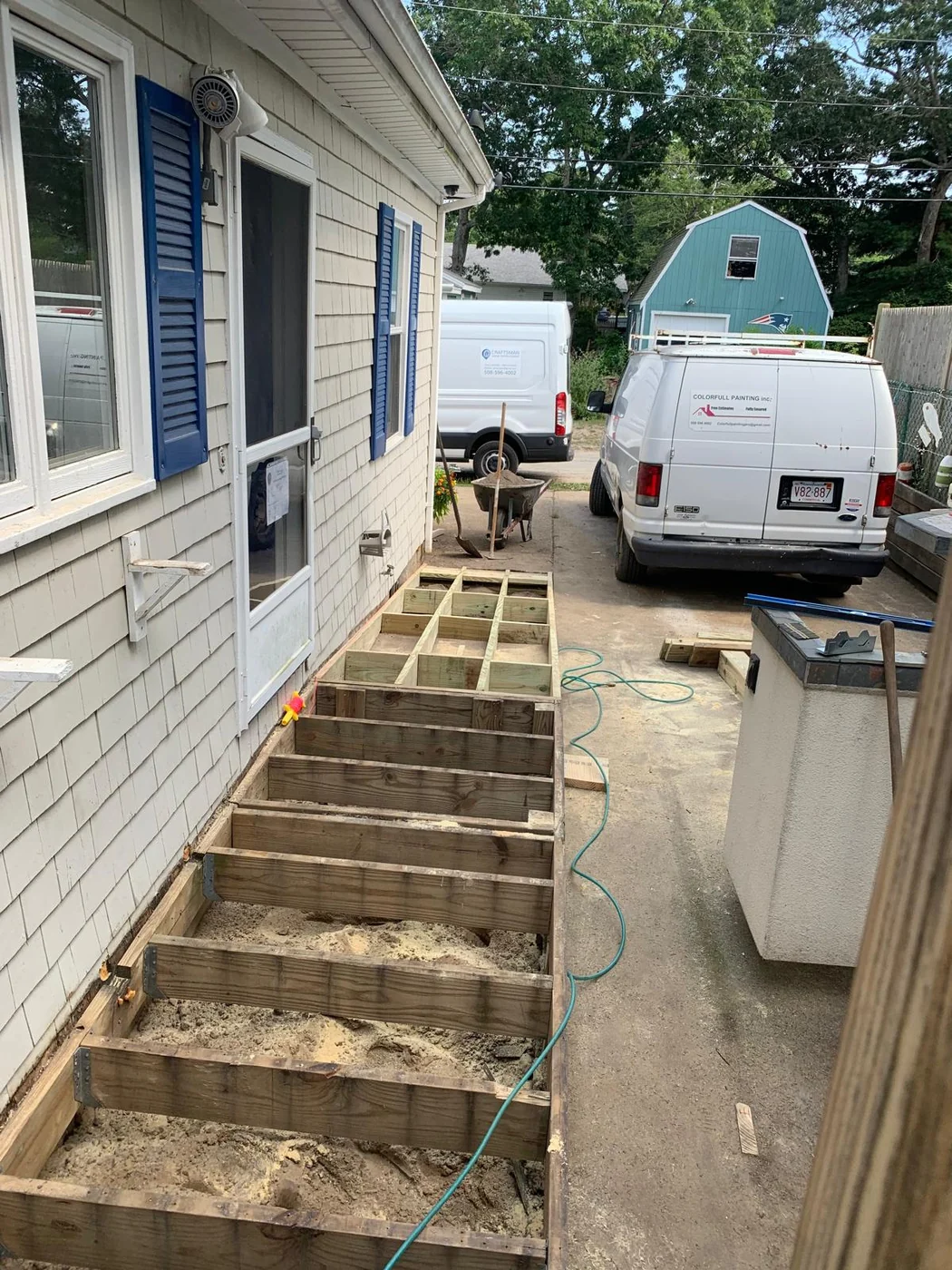Before and build process deck project photo 6 by Craftsman Home Improvement Inc.