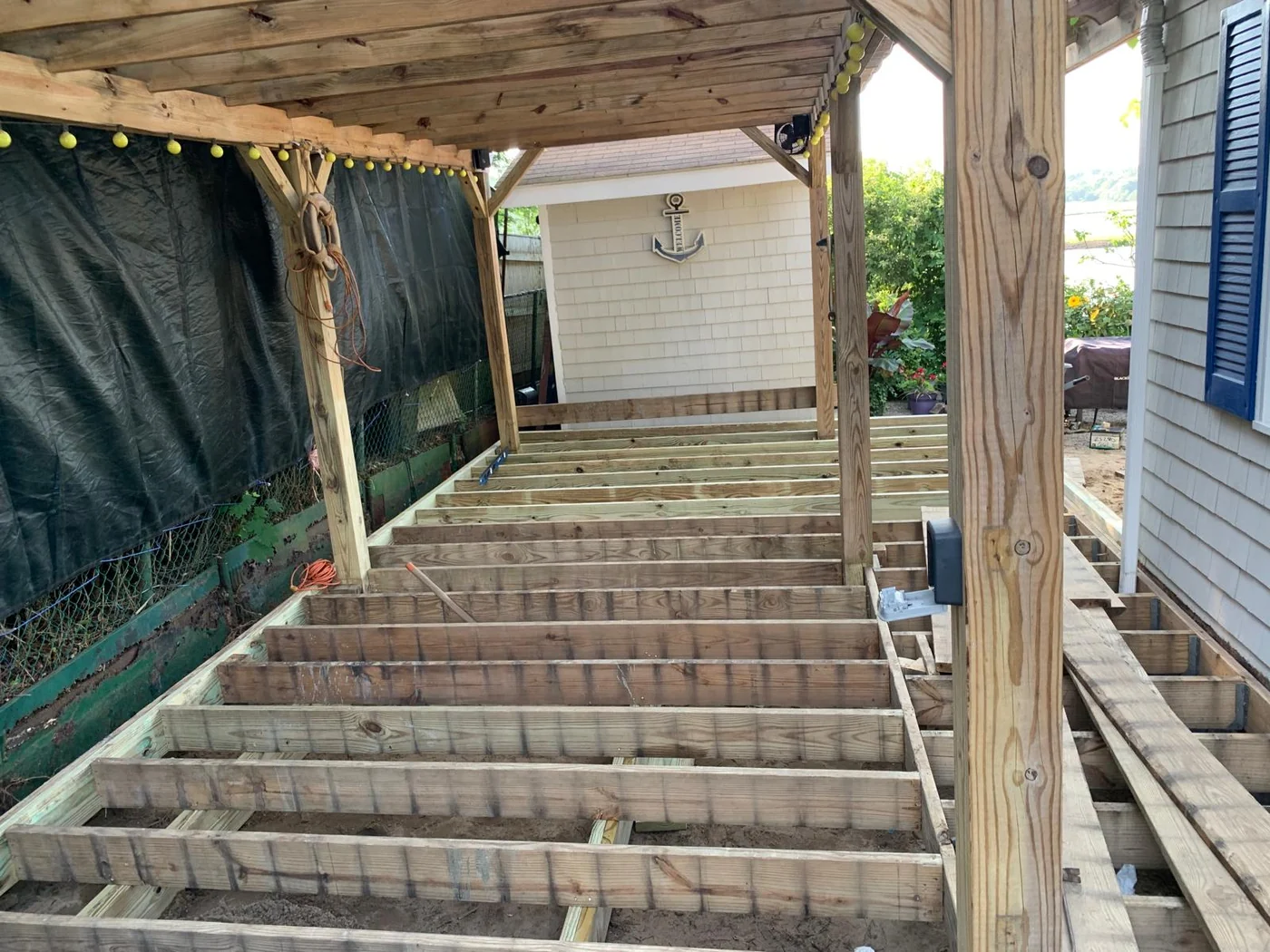 Before and build process deck project photo 7 by Craftsman Home Improvement Inc.