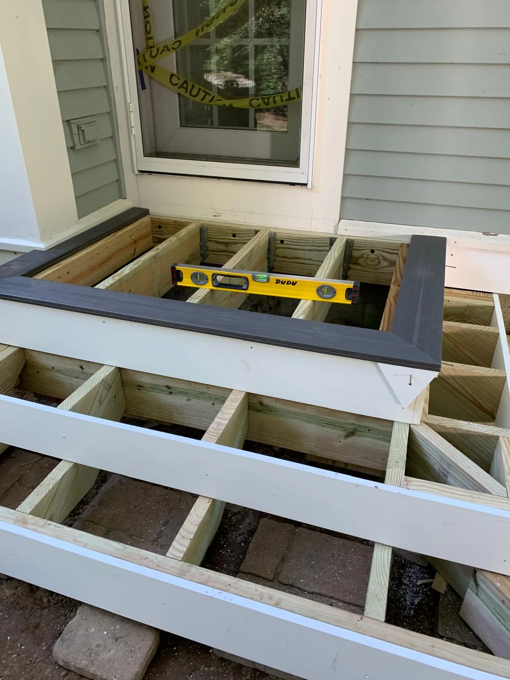 Before and build process deck project photo 13 by Craftsman Home Improvement Inc.