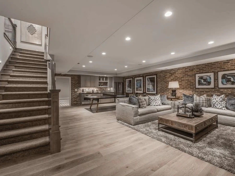 Finished basement renovation by Craftsman Home Improvement Inc.